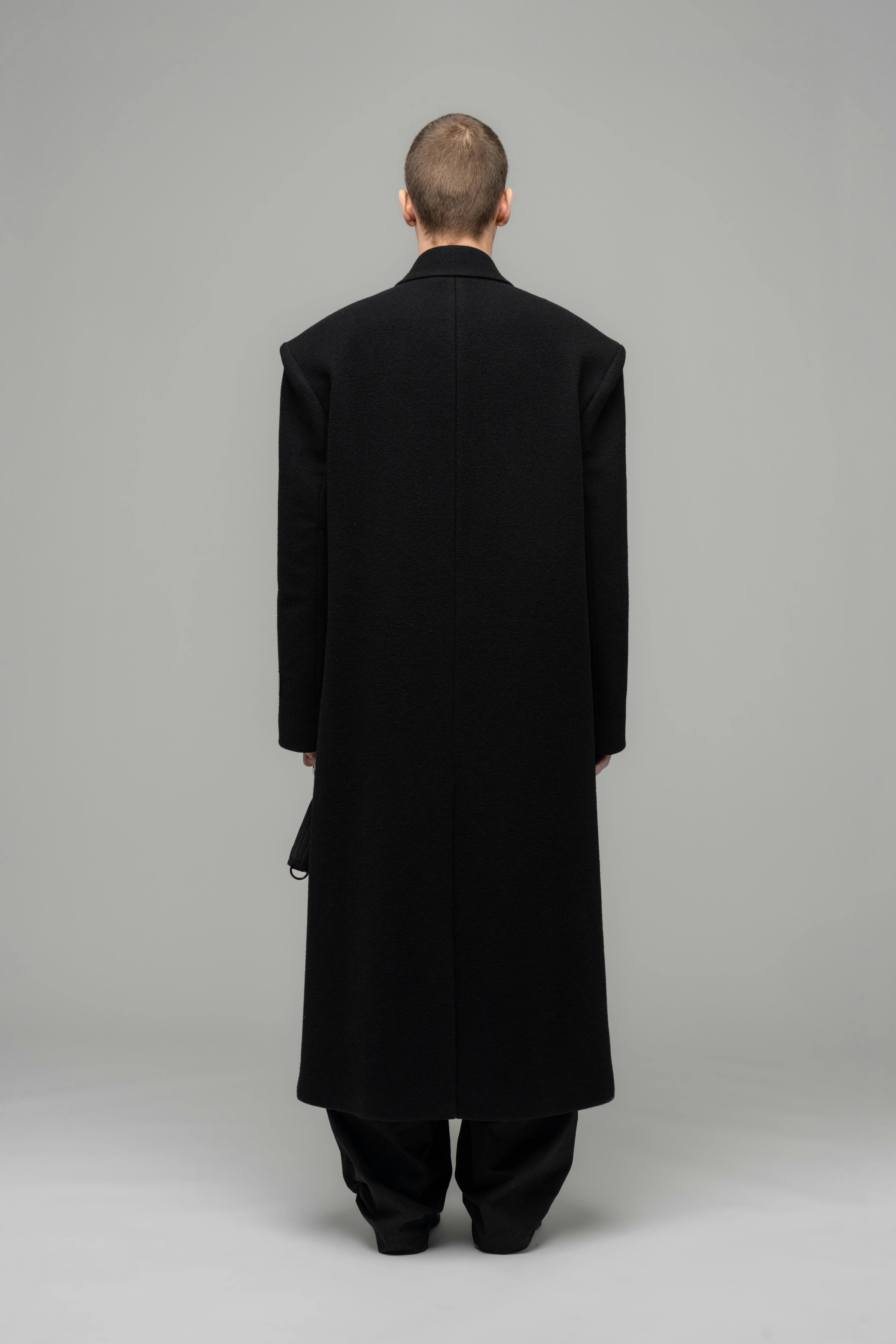 "DROP" COAT - 032c_Drop_Coat_black_back