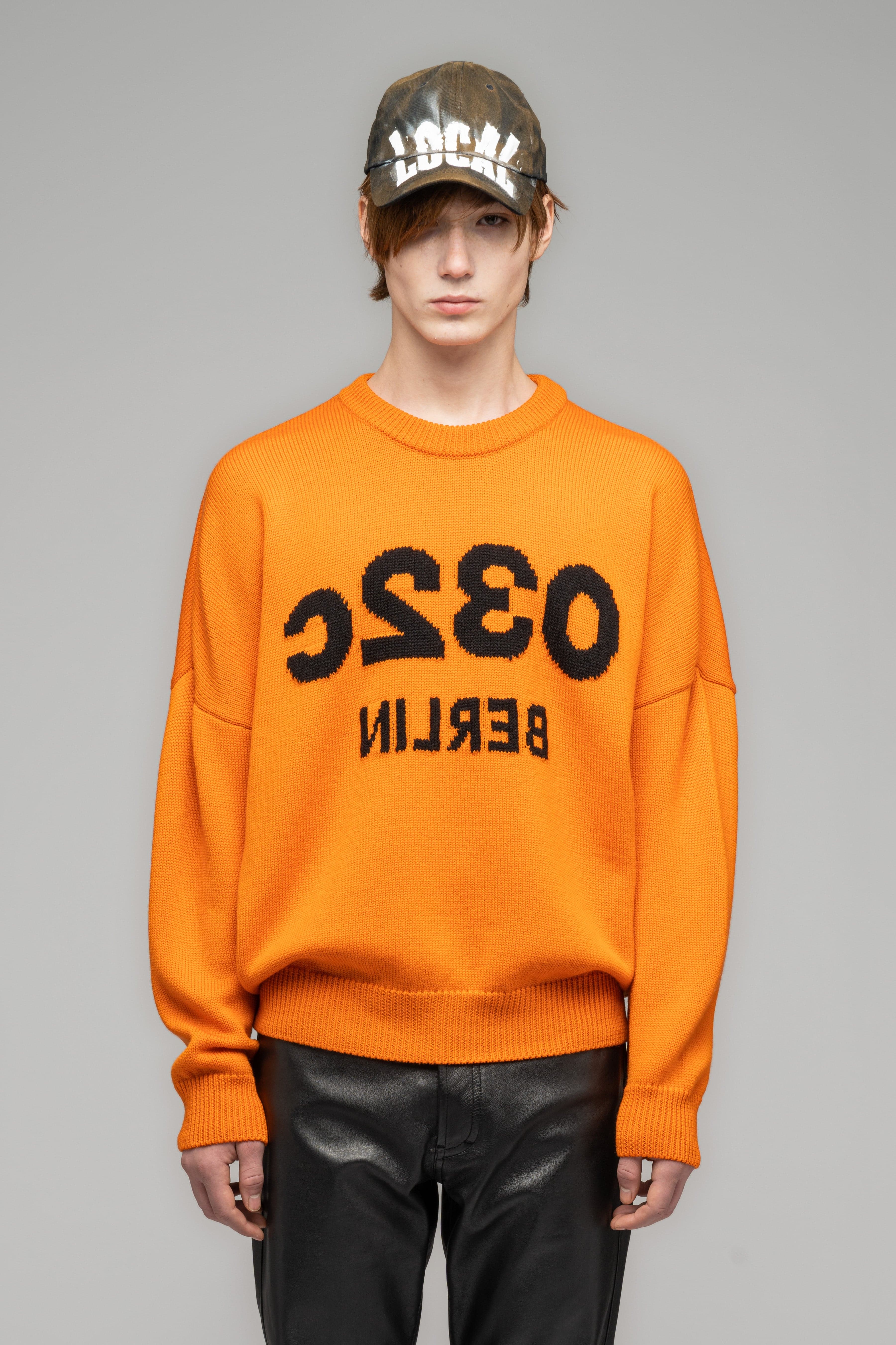 "SELFIE" SWEATER "SAFETY" ORANGE - SSP_21-2