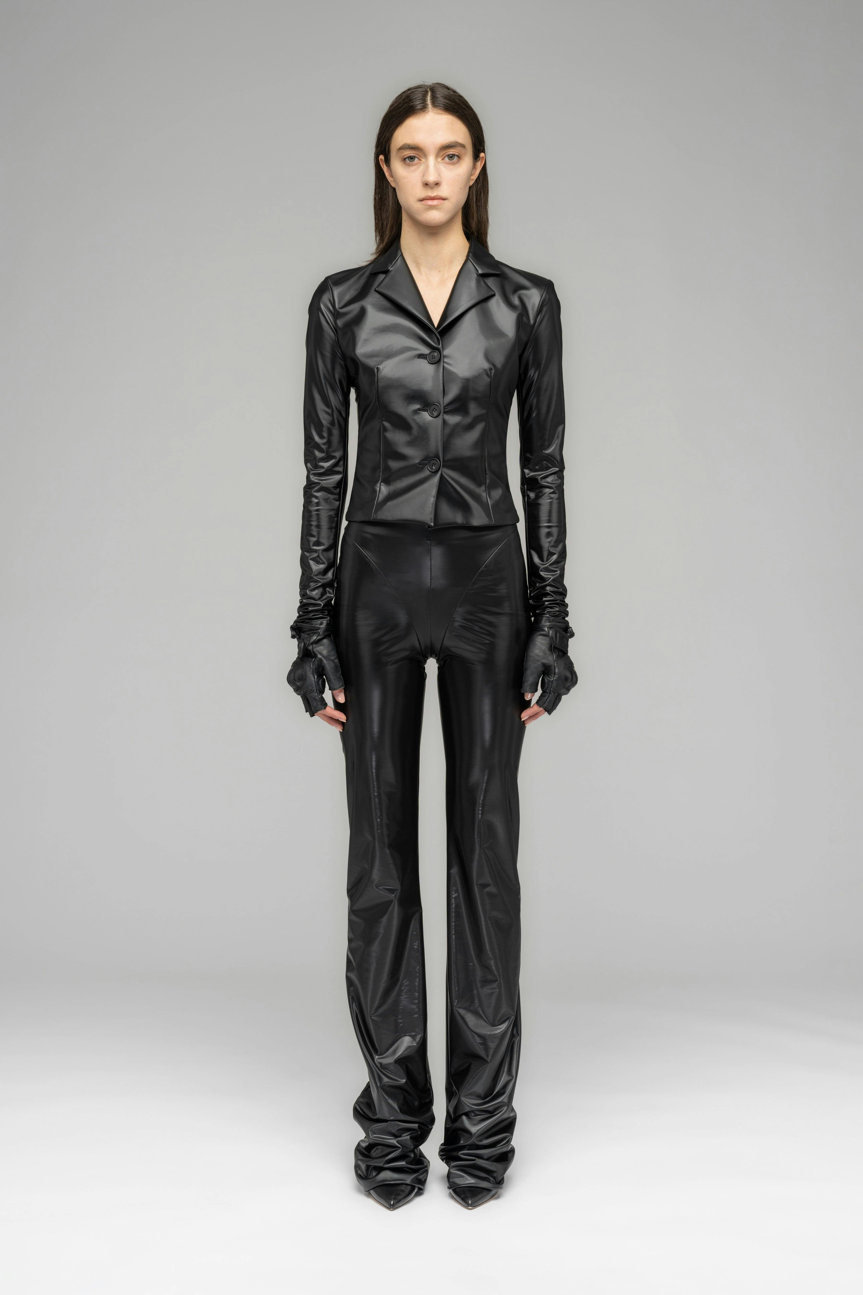 "TRAPEZE" TOO-TIGHT SUIT JACKET IN LUSTER - SSP_925