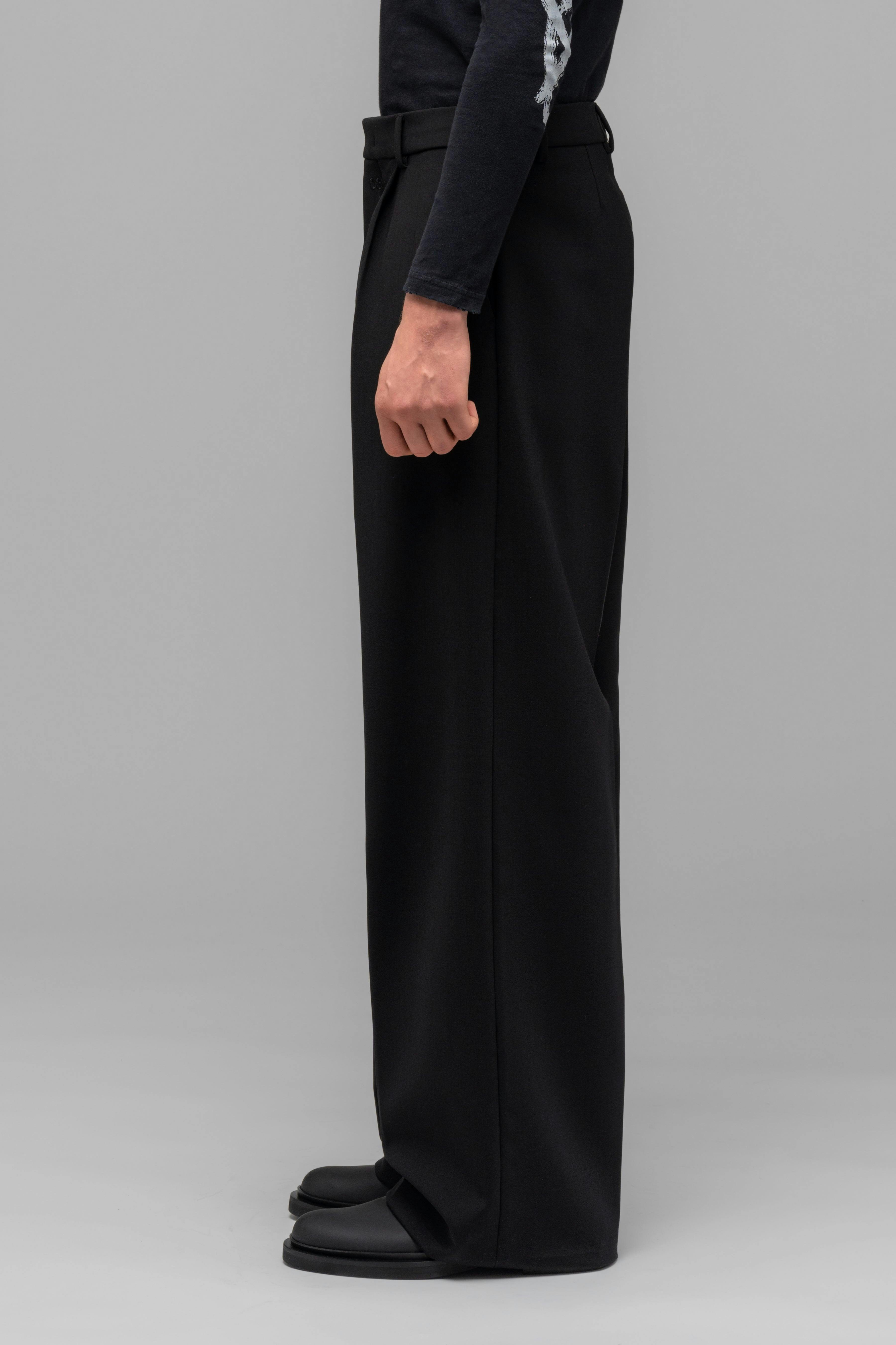 "PORTRAIT" WIDE LEG SUIT TROUSERS - WU101745-3