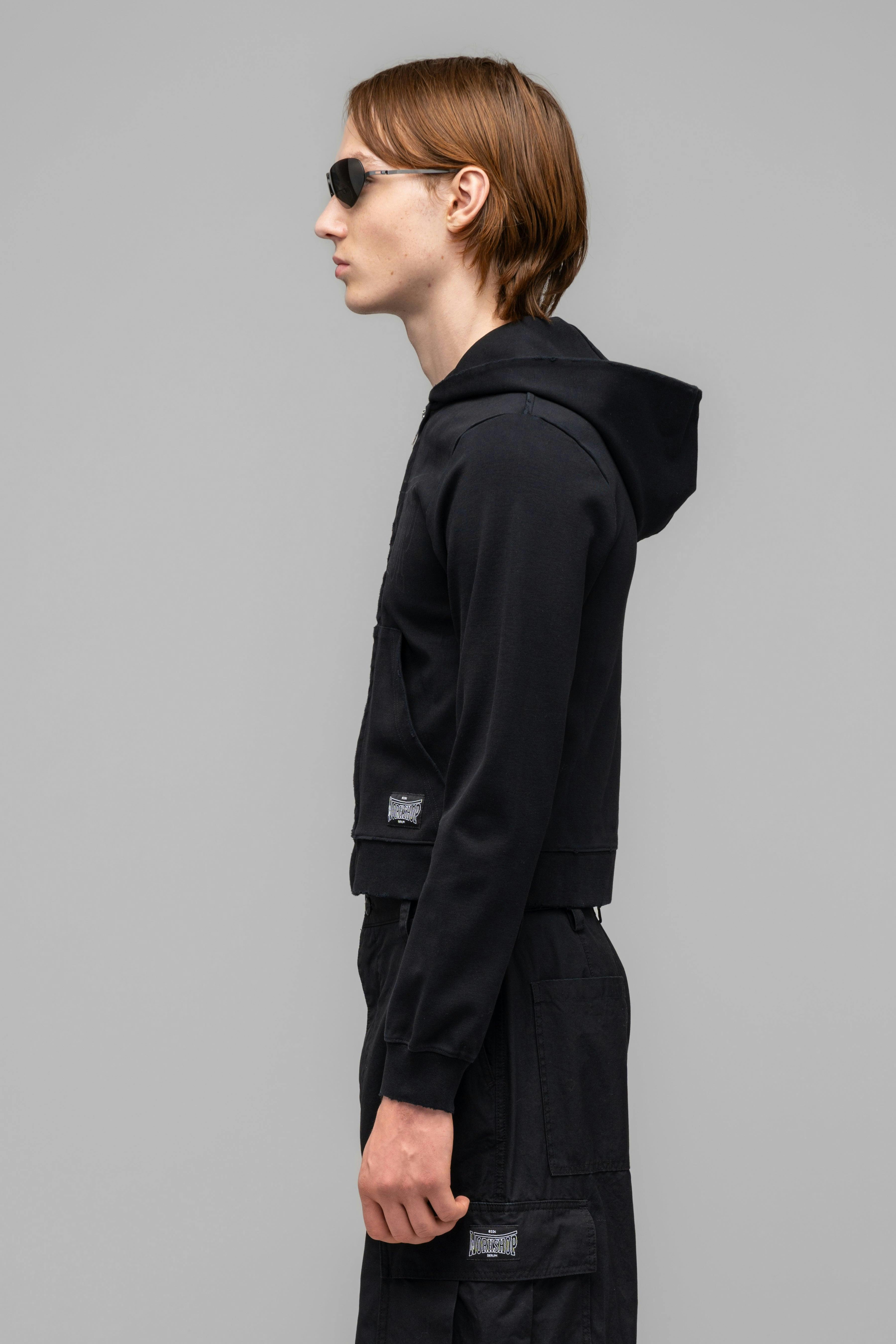 "VICTOR" TIGHT ZIP-UP HOODIE - WU101858-2