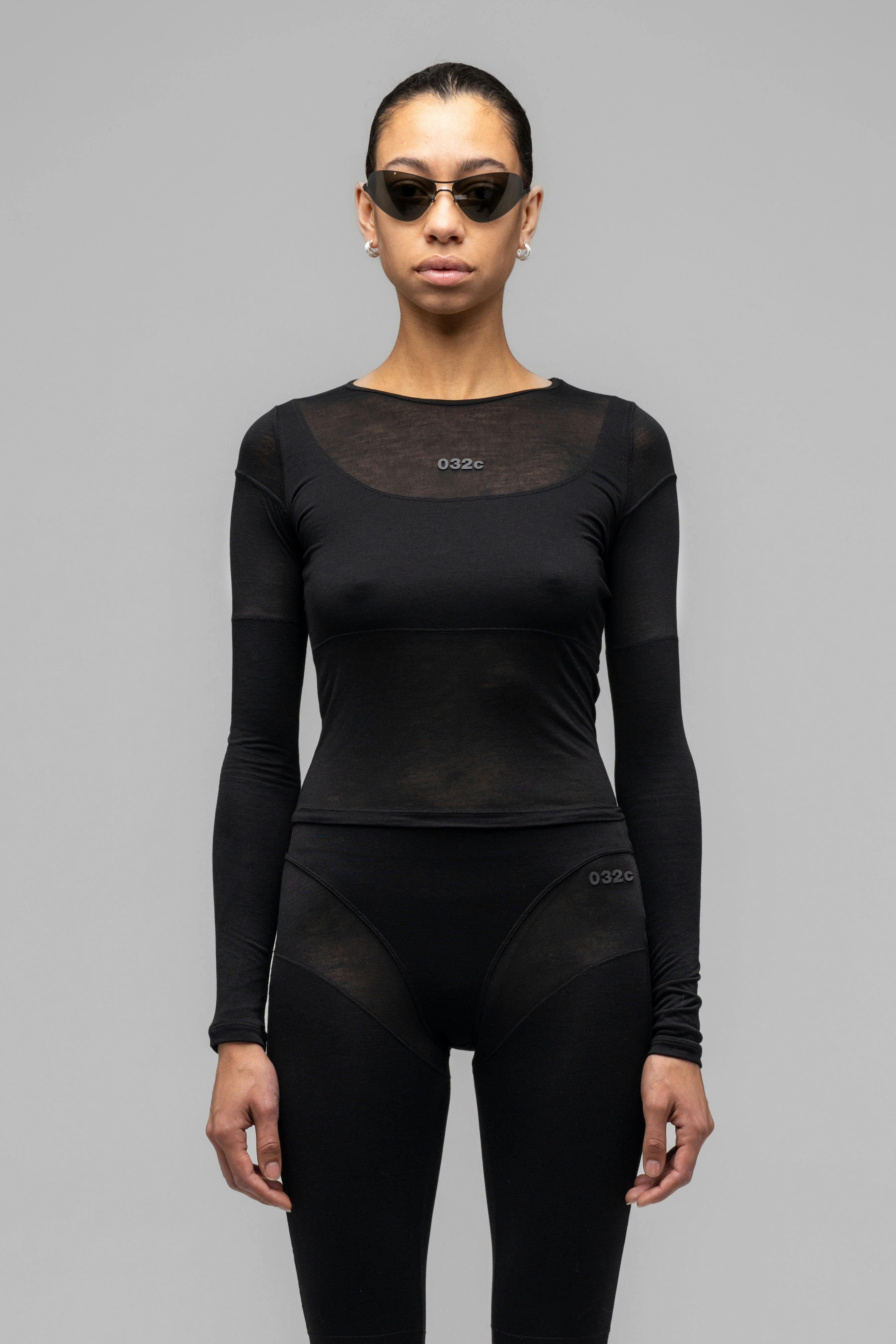 "PILATES MOM" LAYERED FITTED LONGSLEEVE - WU102163-2