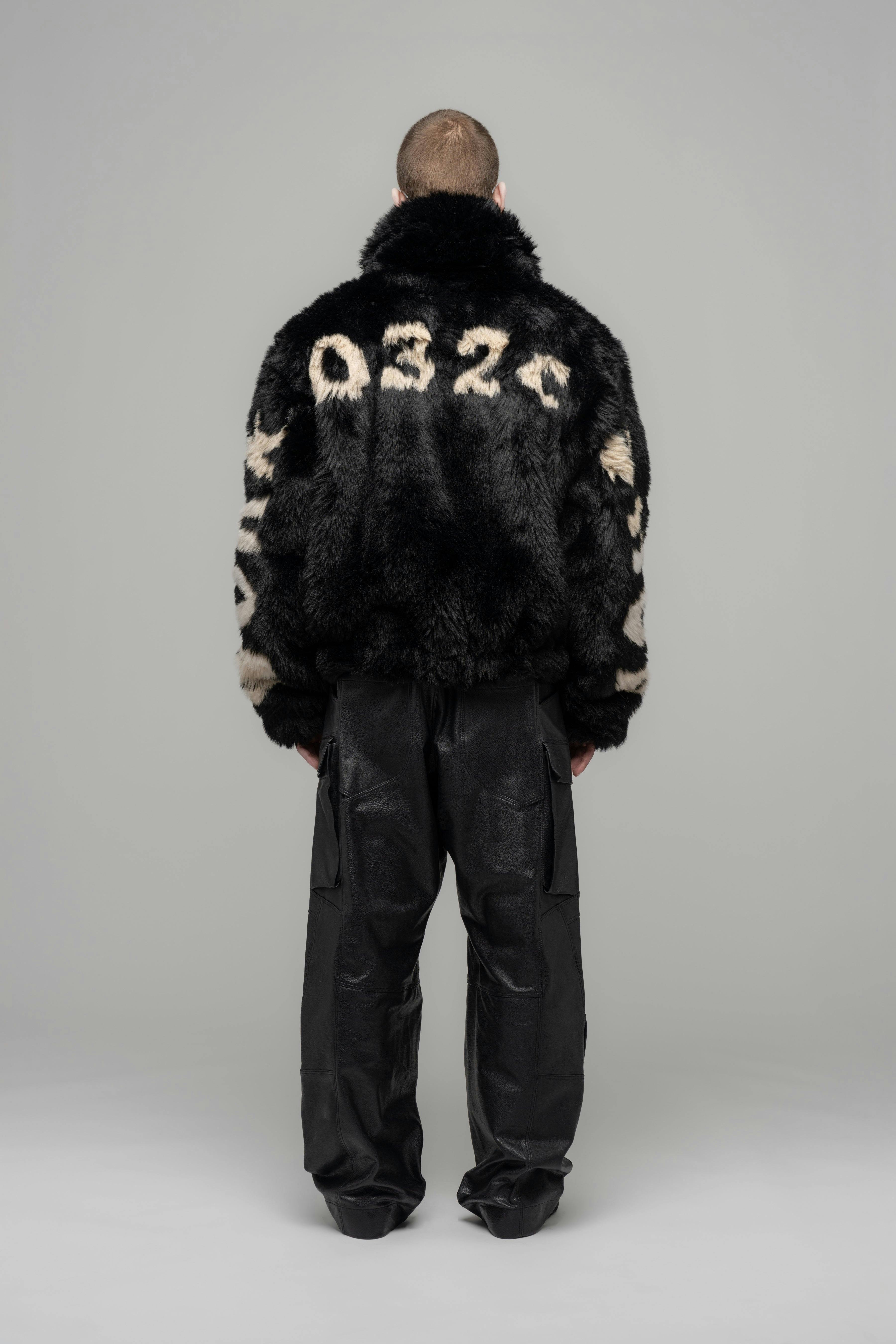 "ANTI-GAUGUIN" FAUX FUR BLOUSON - WU102698-2