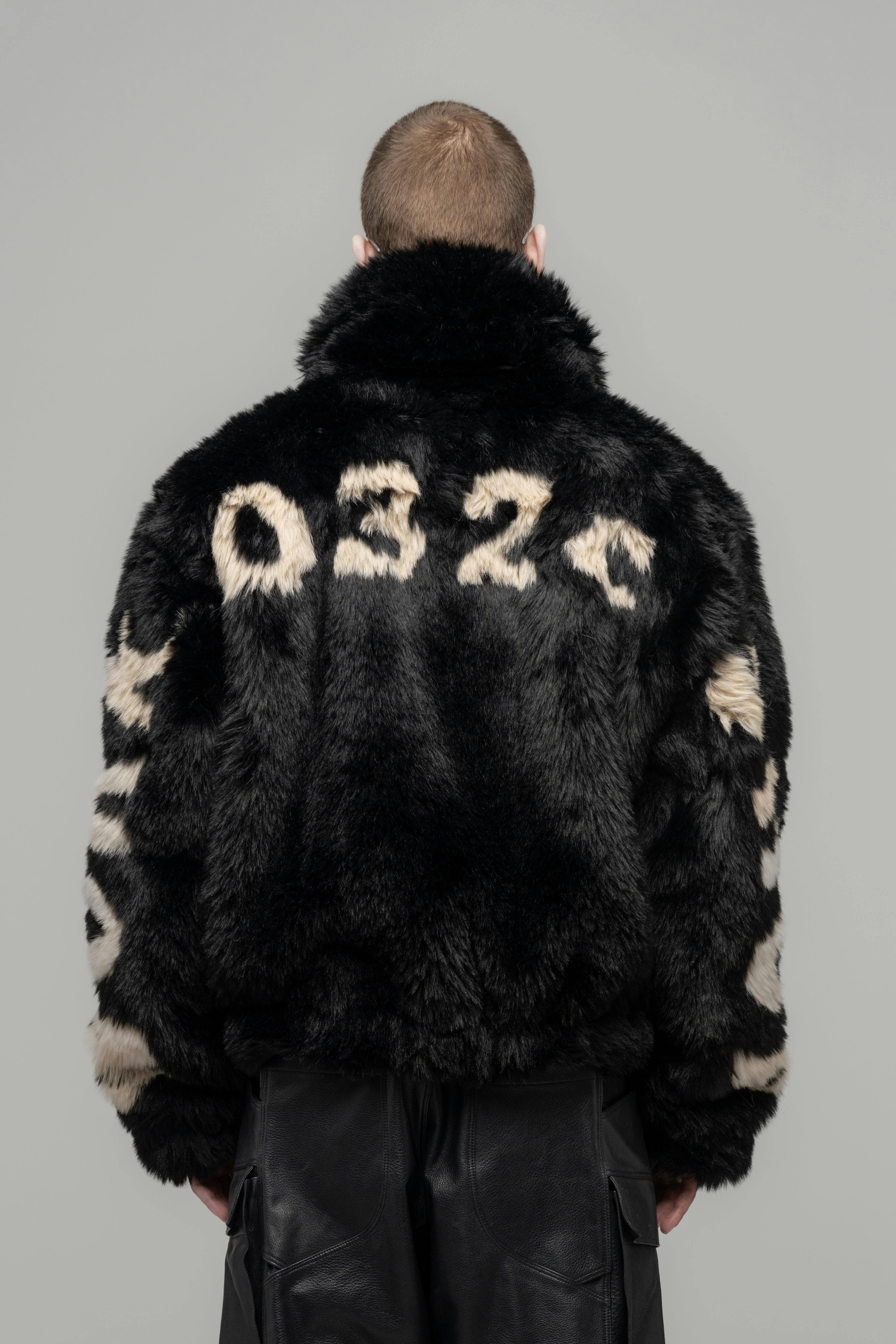 "ANTI-GAUGUIN" FAUX FUR BLOUSON - WU102698