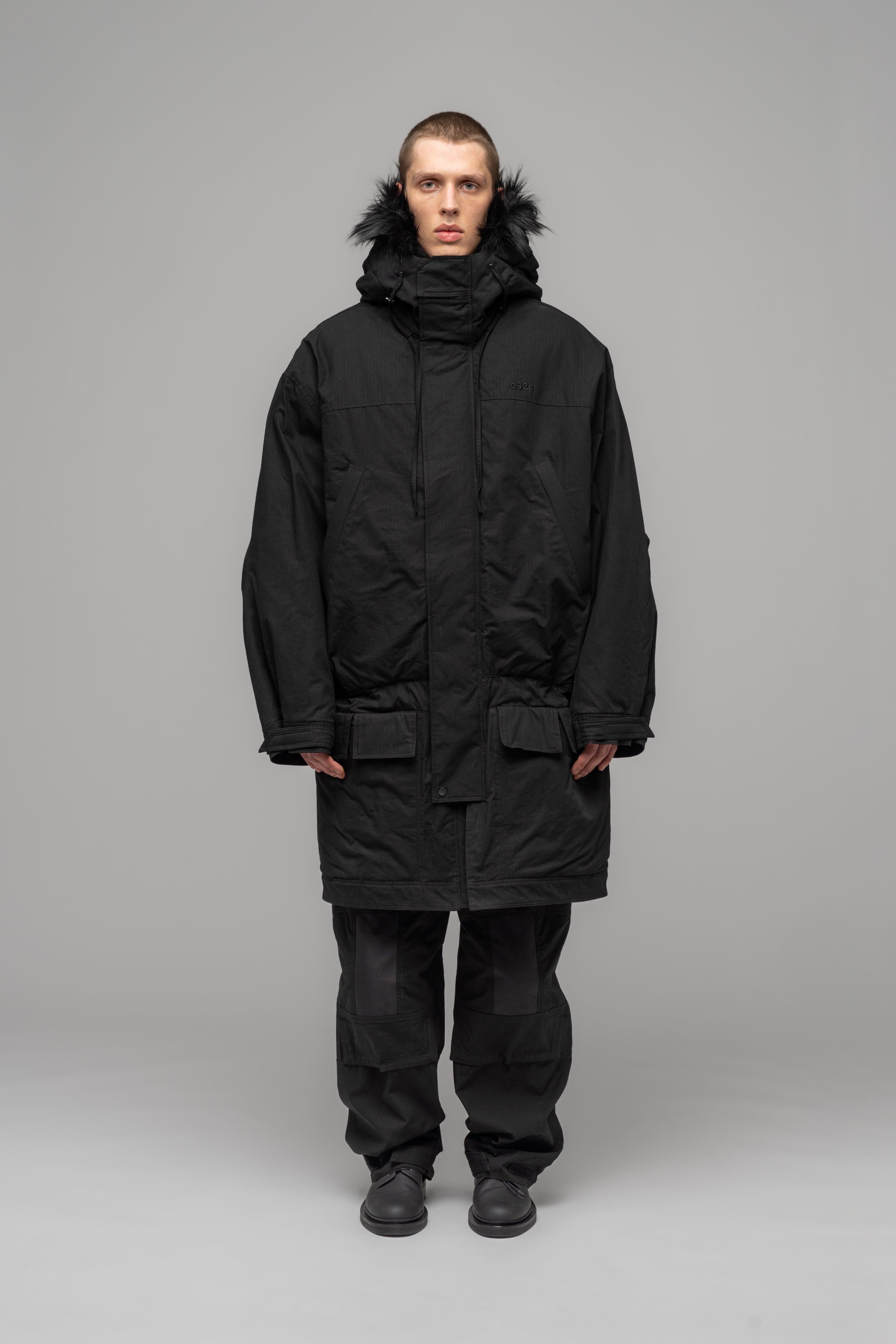 "OSL2BER" DROPPED WAIST PARKA - WU102843-2