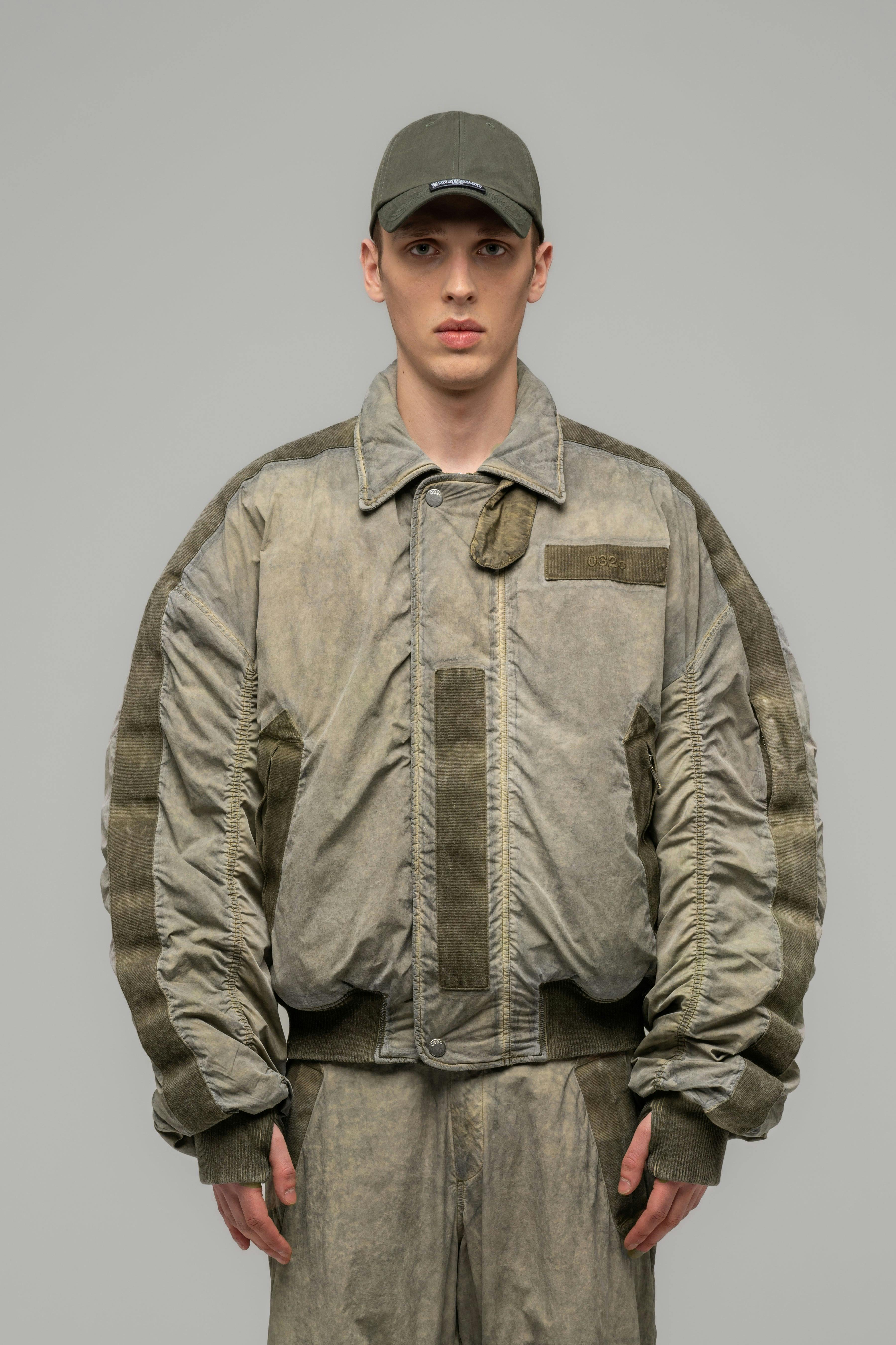 "CLAY" UTILITY BOMBER JACKET - WU102875