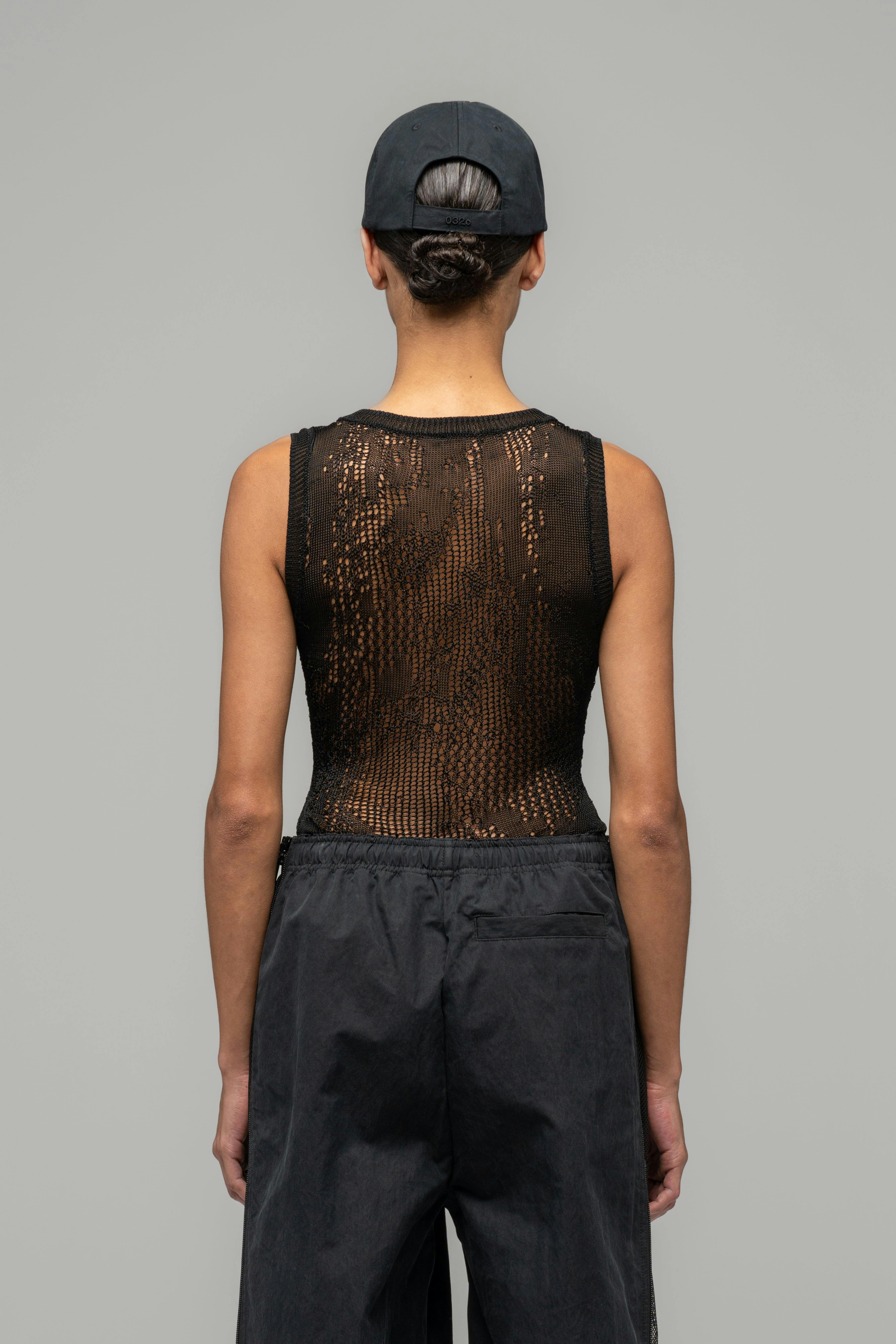 "FRACTURED" SLEEVELESS TOP - WU102892-2