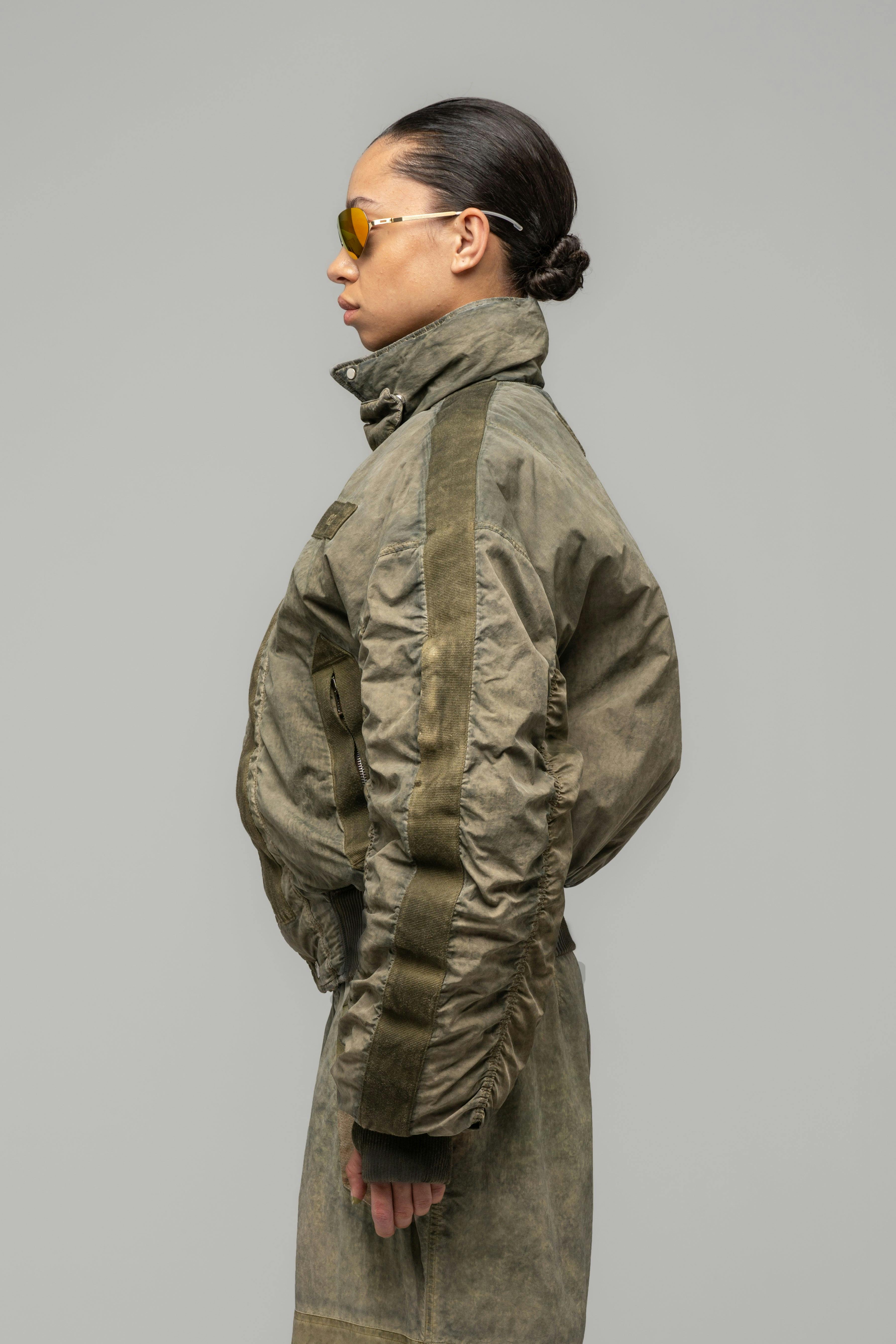 "CLAY" UTILITY BOMBER JACKET - WU103010-2