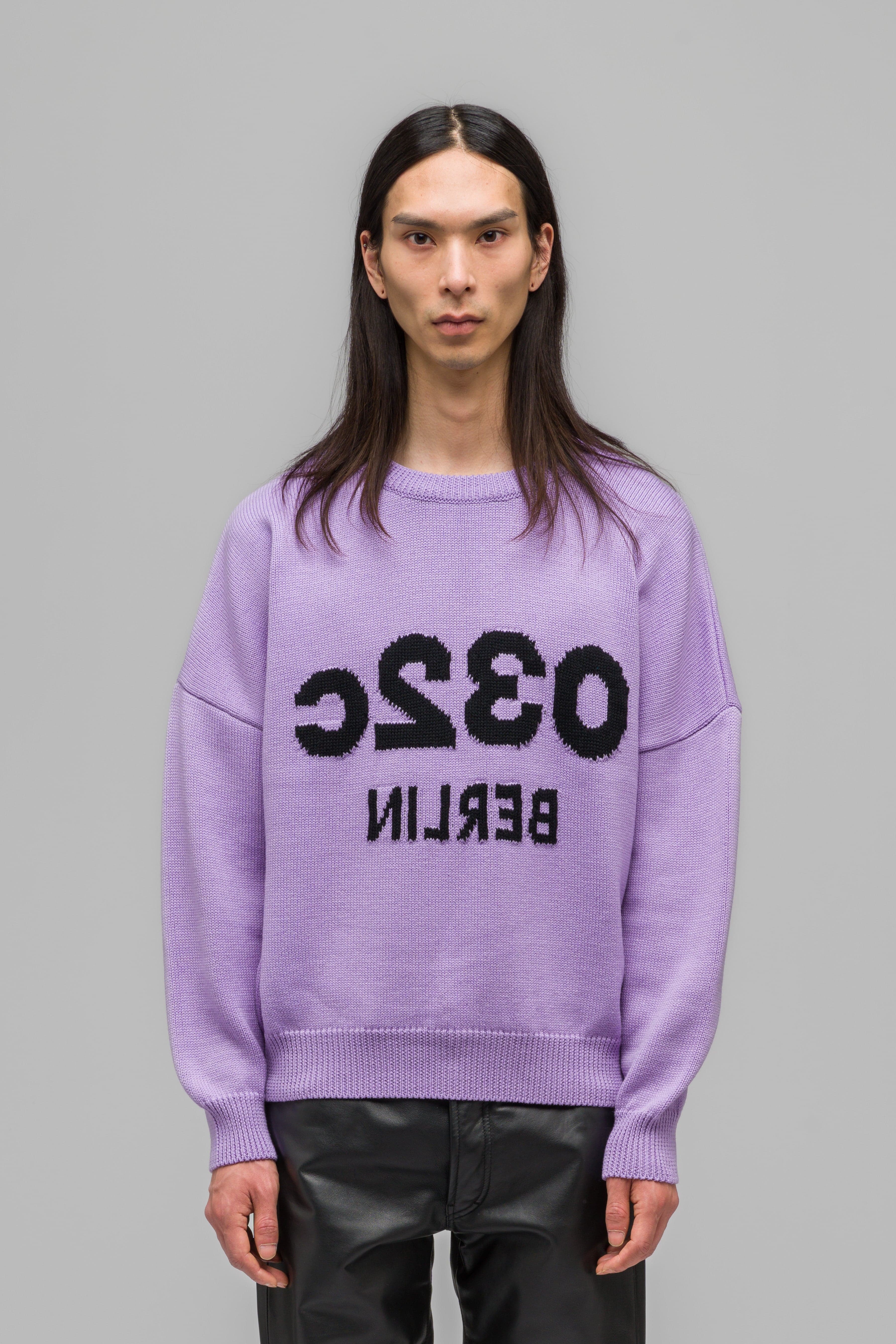 "SELFIE" SWEATER WASHED LILAC - WU103354-3