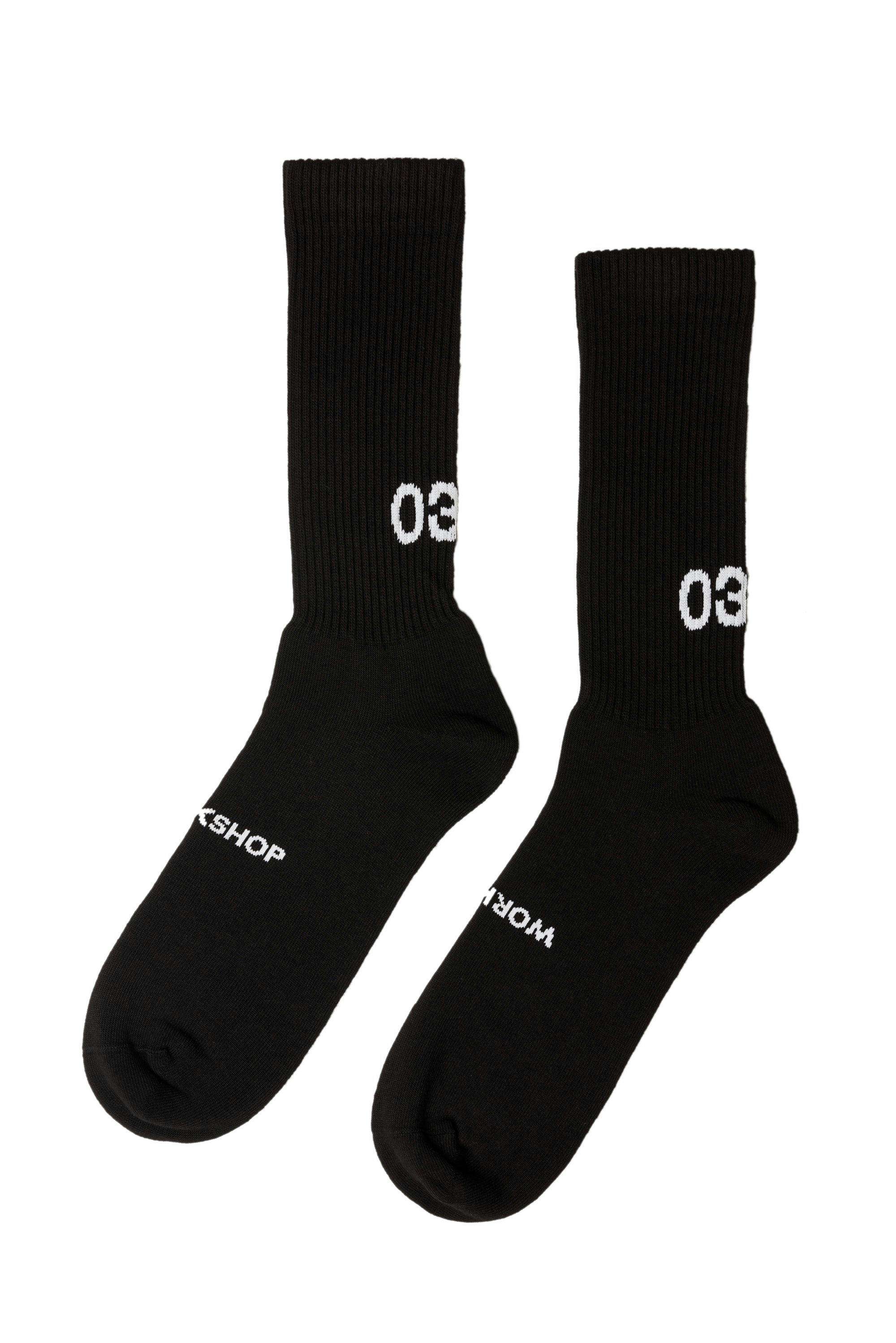 032c Socks Workshop Black/White - SP20-A-1010